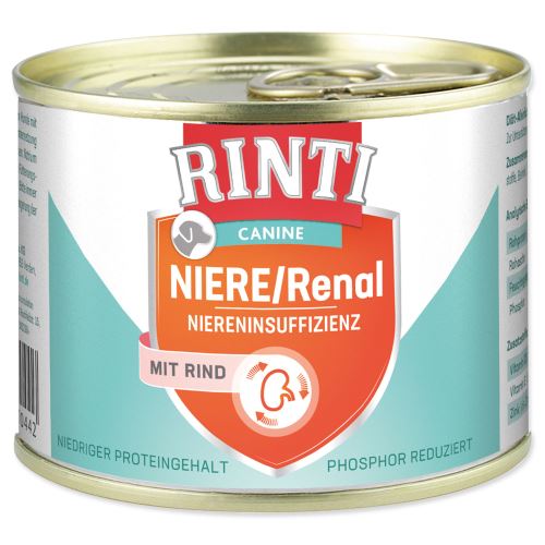 RINTI Canine Niere / Renal 185g konzerva