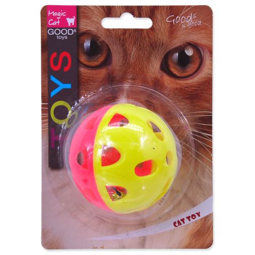MAGIC CAT míček neonový jumbo s rolničkou 6 cm 1ks